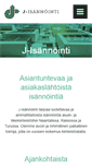 Mobile Screenshot of j-isannointi.fi